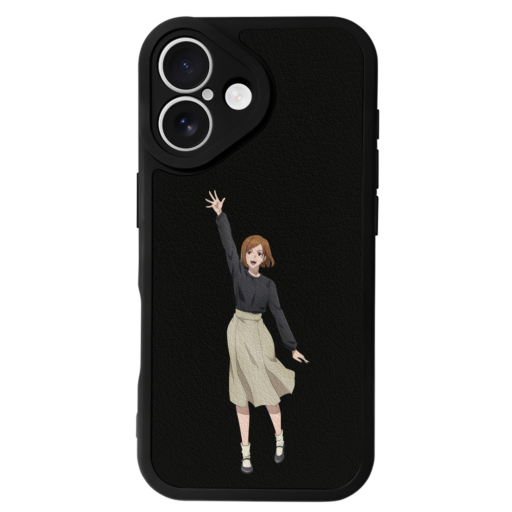 （画像用） 呪術廻戦 Jujutsu Kaisen 【iPhone 16シリーズ対応】シリコンスマホケース（レザー調） 材質：シリコン
